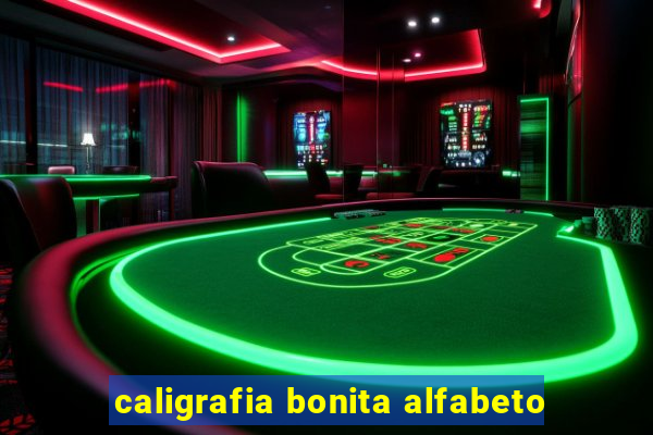 caligrafia bonita alfabeto